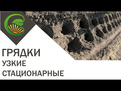 Грядки узкие стационарные 